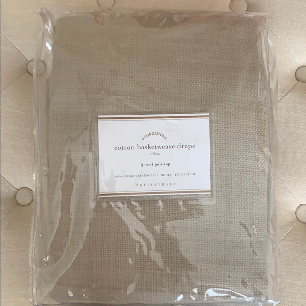 Pottery barn 2 drapes.